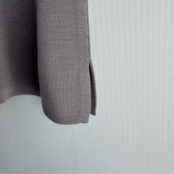 Ming Wang Black and Gray Striped cardigan Sweater w/ matching shell/tank size S - Picture 11 of 13